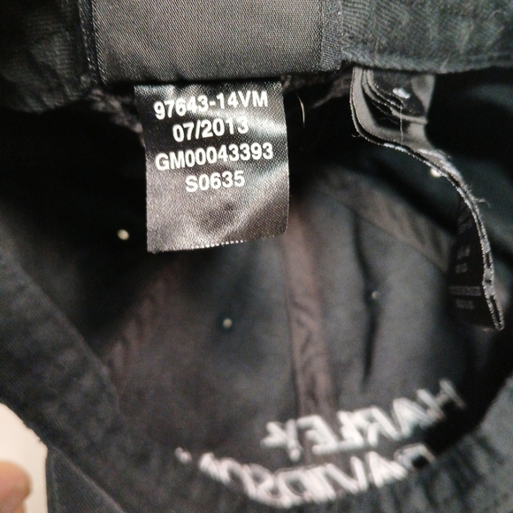 Harley Davidson All Black Cap 4xl Genuine Motorclothes 100% Cotton - Picture 6 of 6